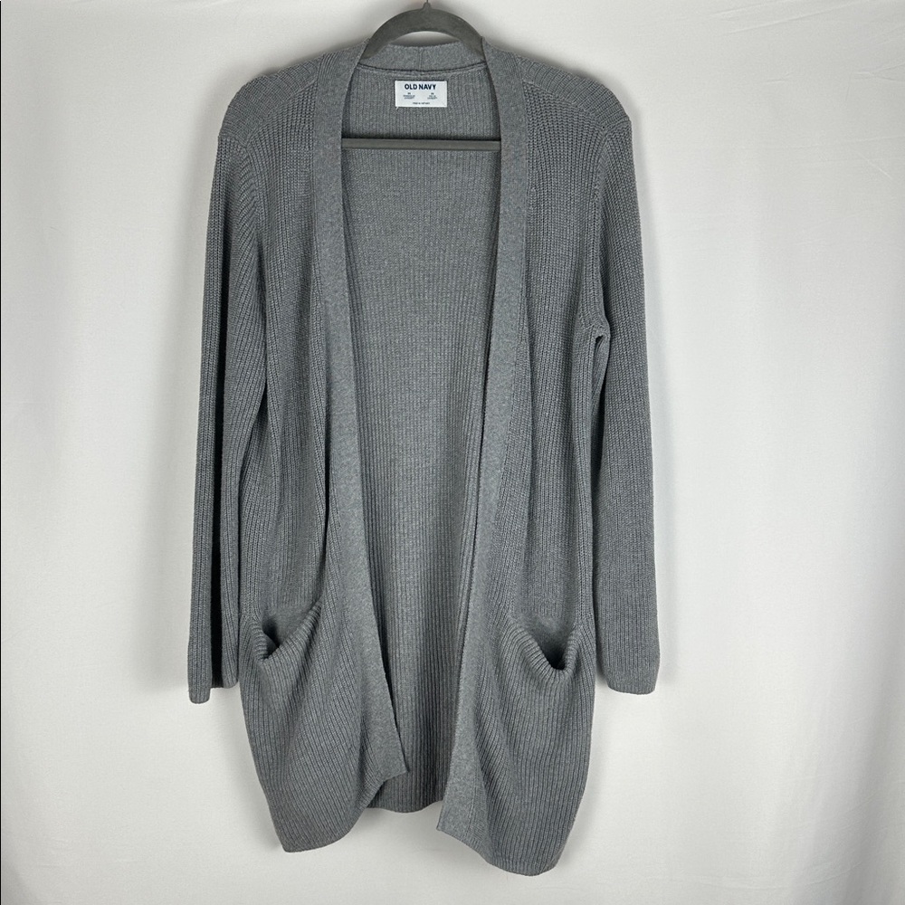 Old Navy Grey Heavy Knit Cardigan